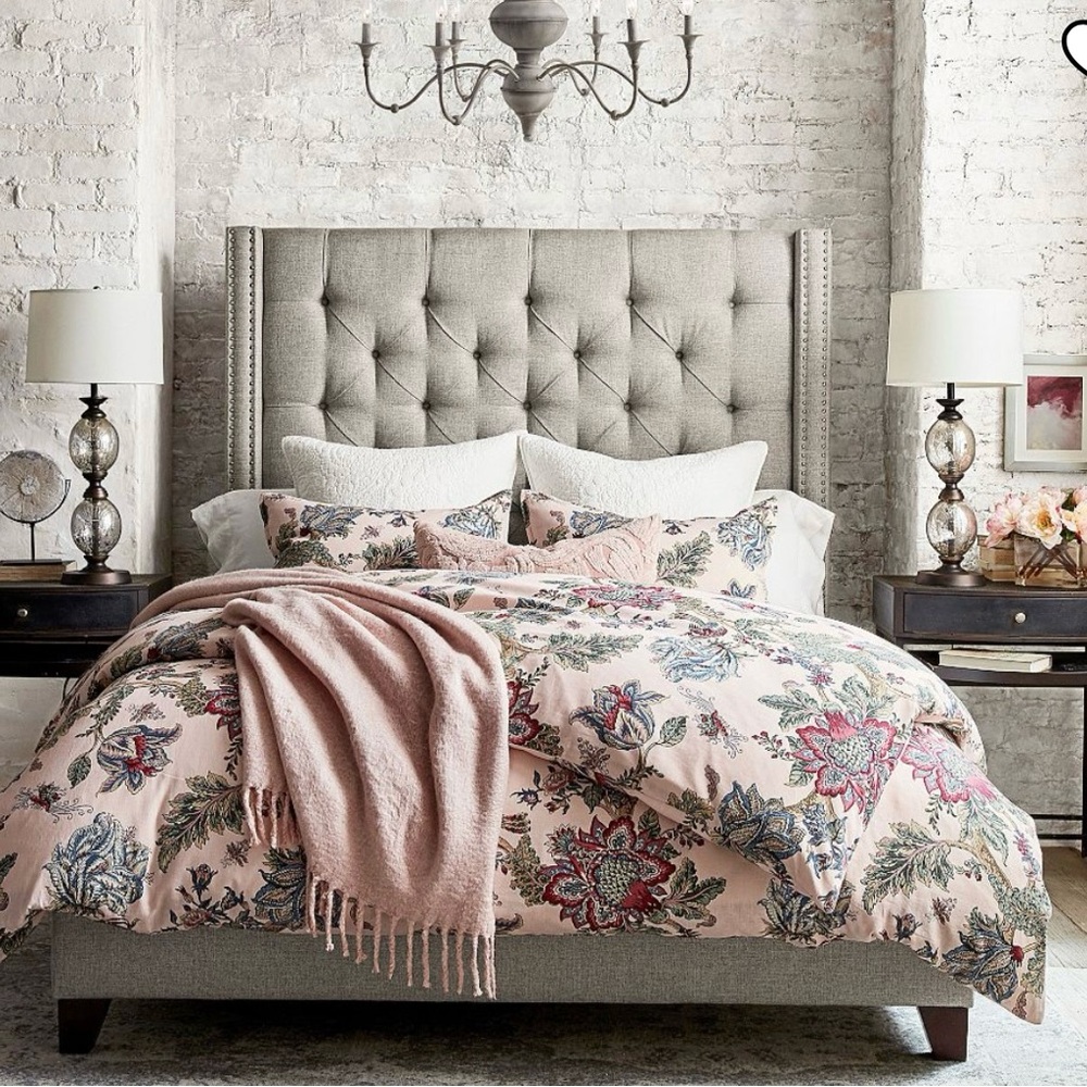 Pottery Barn Laurel Palampore Queen Duvet Cover & 2 standard shams